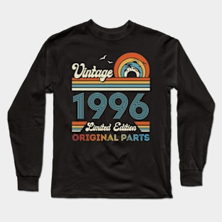 Vintage 1996 28th Birthday Gift For Men Women From Son Daughter Long Sleeve T-Shirt